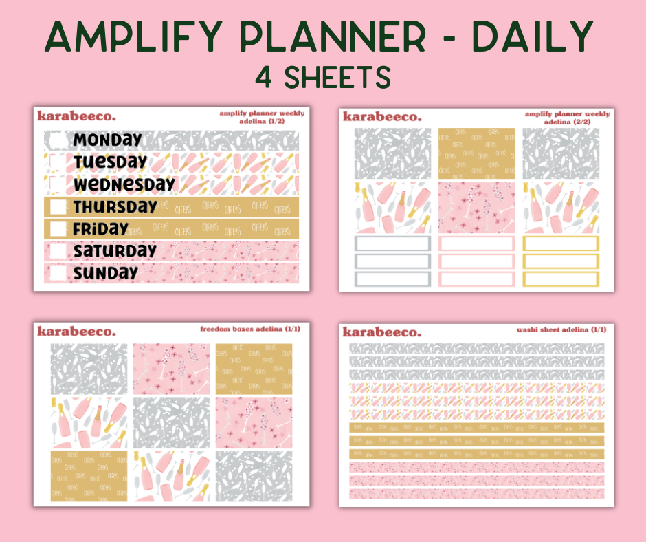 Amplify Planner Stickers | Weekly Kit | Adelina