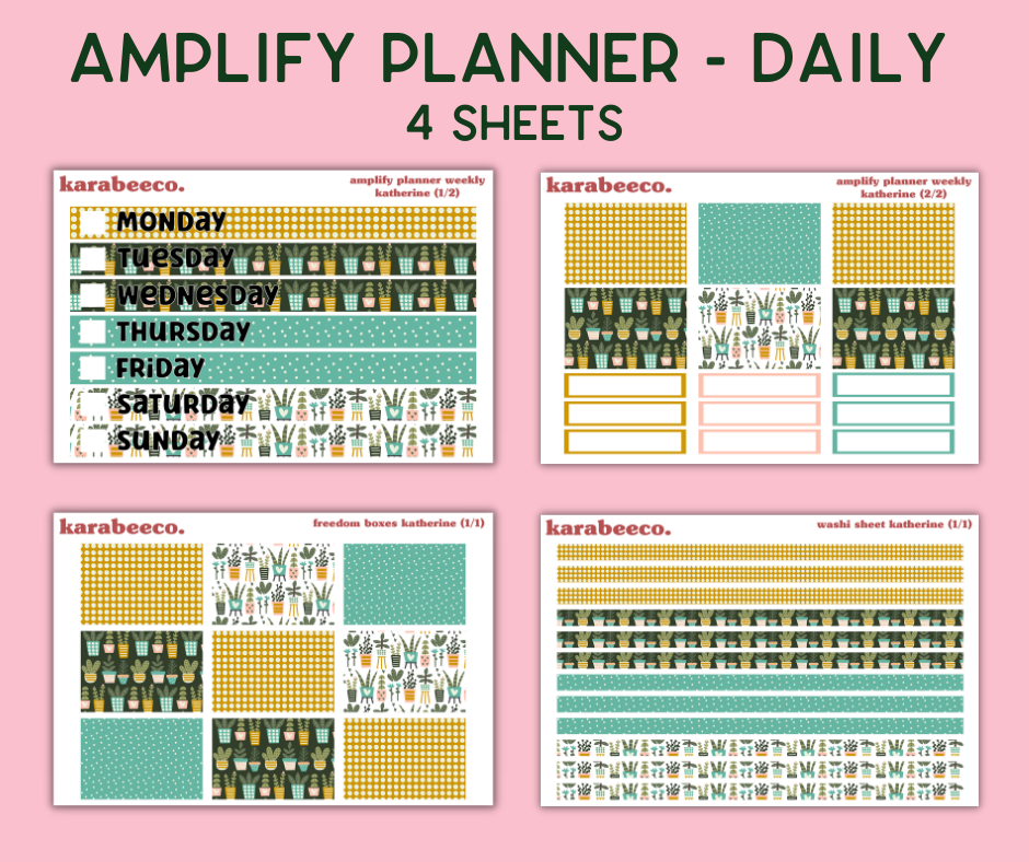 Amplify Planner Stickers | Weekly Kit | Katherine