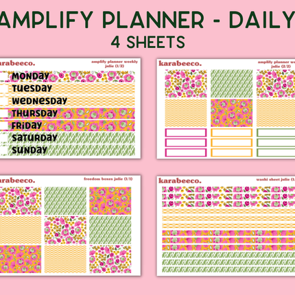 Amplify Planner Stickers | Weekly Kit | Julie