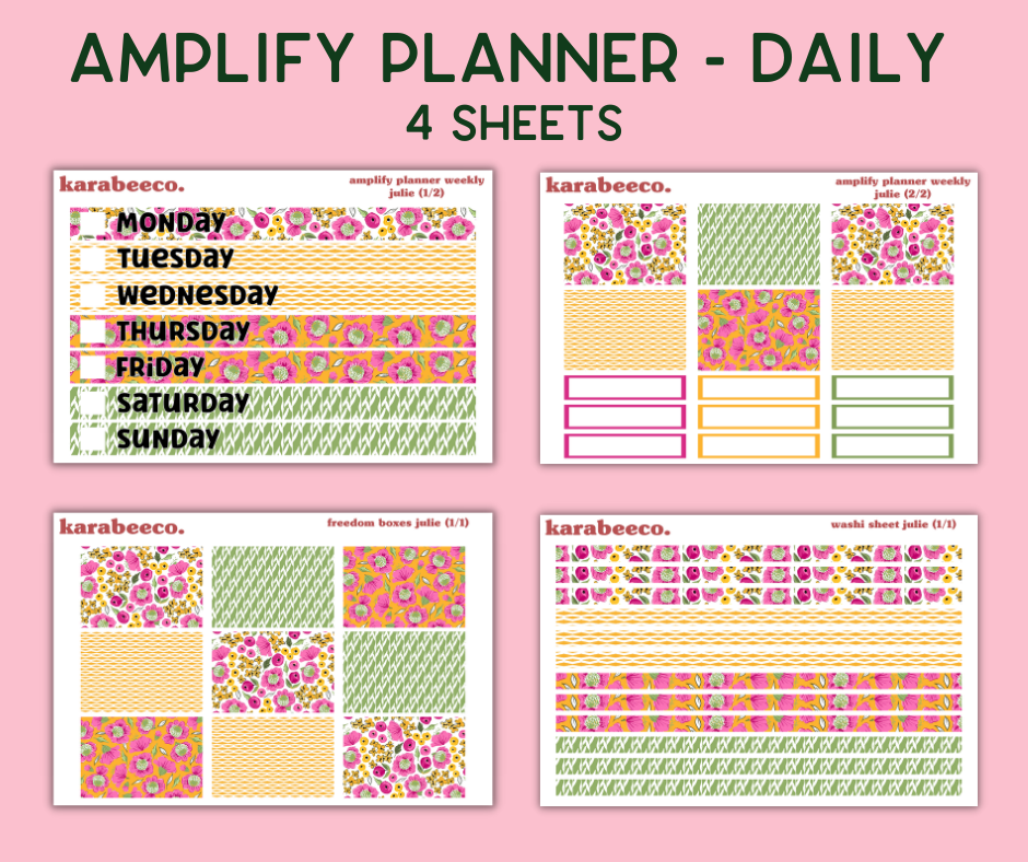 Amplify Planner Stickers | Weekly Kit | Julie