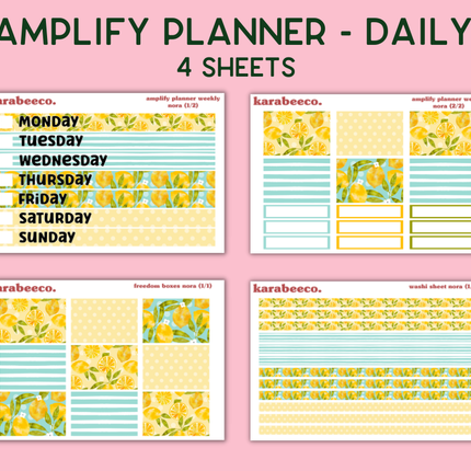 Amplify Planner Stickers | Weekly Kit | Nora