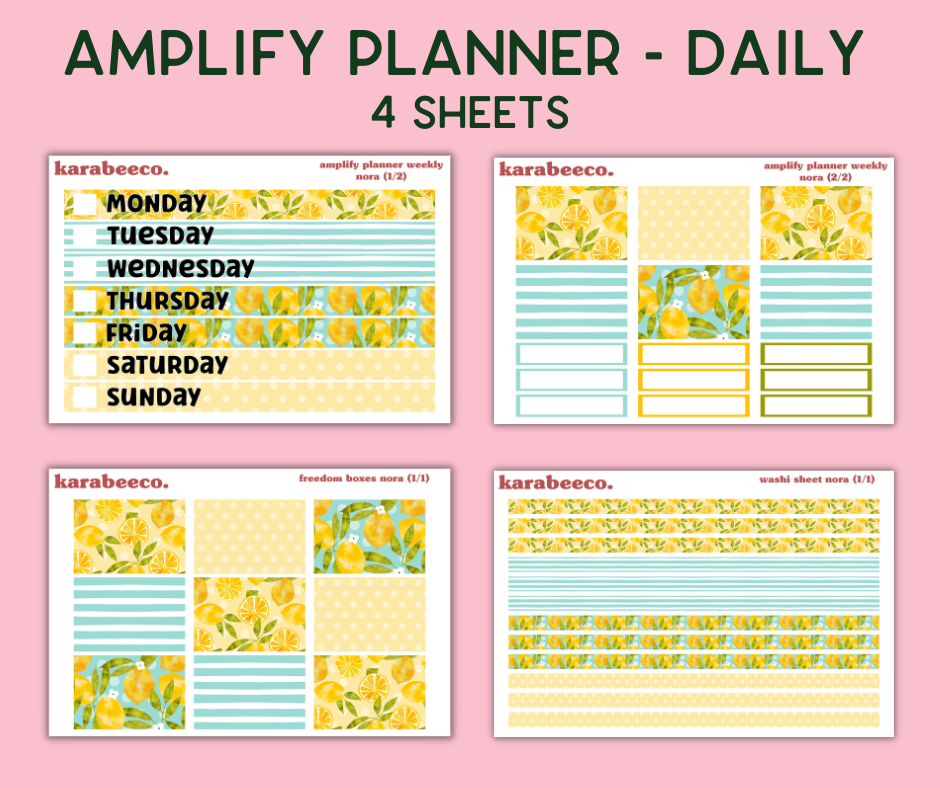 Amplify Planner Stickers | Weekly Kit | Nora