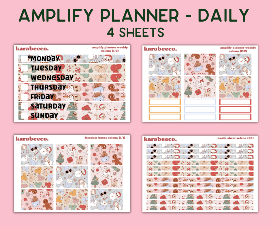 Amplify Planner Stickers | Weekly Kit | Selena