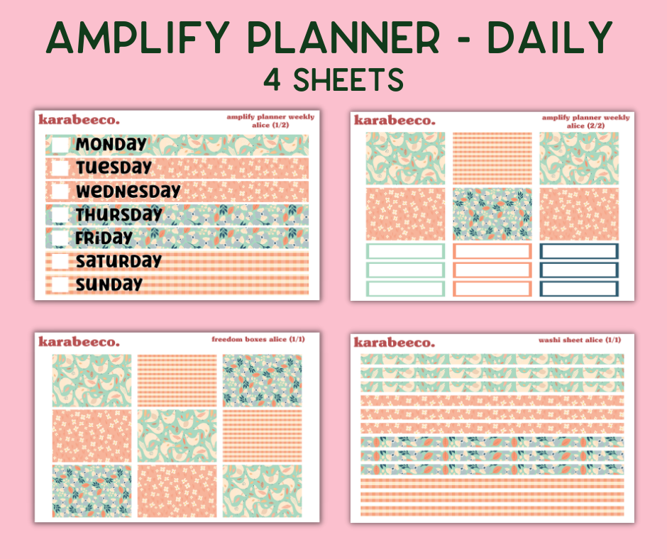 Amplify Planner Stickers | Weekly Kit | Alice