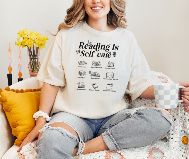 Comfort Colors Tee | Reading is Self Care [B004]