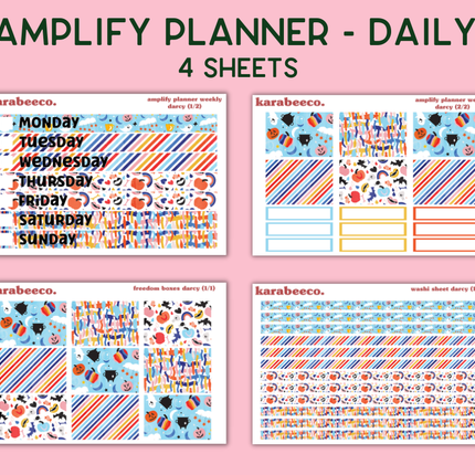 Amplify Planner Stickers | Weekly Kit | Darcy