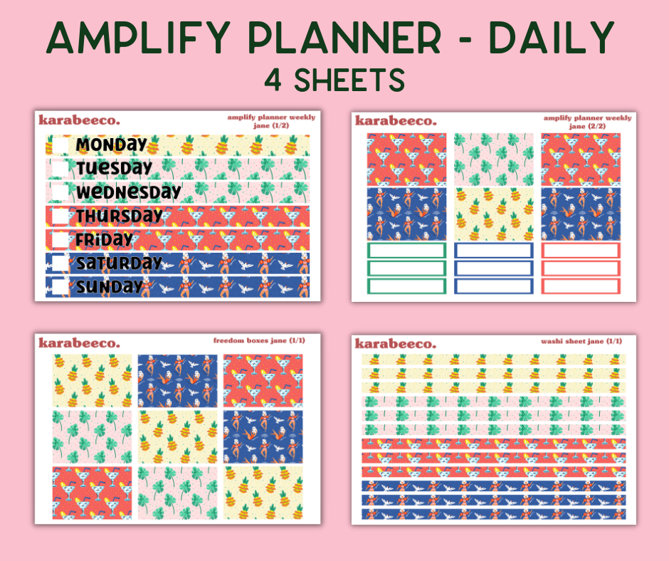 Amplify Planner Stickers | Weekly Kit | Jane