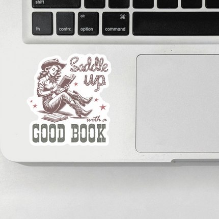 STICKER | Saddle Up with a Good Book | KBC0000094