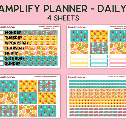 Amplify Planner Stickers | Weekly Kit | Isabella