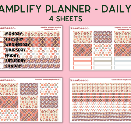 Amplify Planner Stickers | Weekly Kit | Stephanie