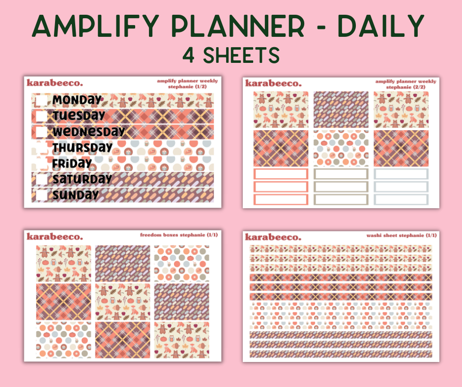 Amplify Planner Stickers | Weekly Kit | Stephanie