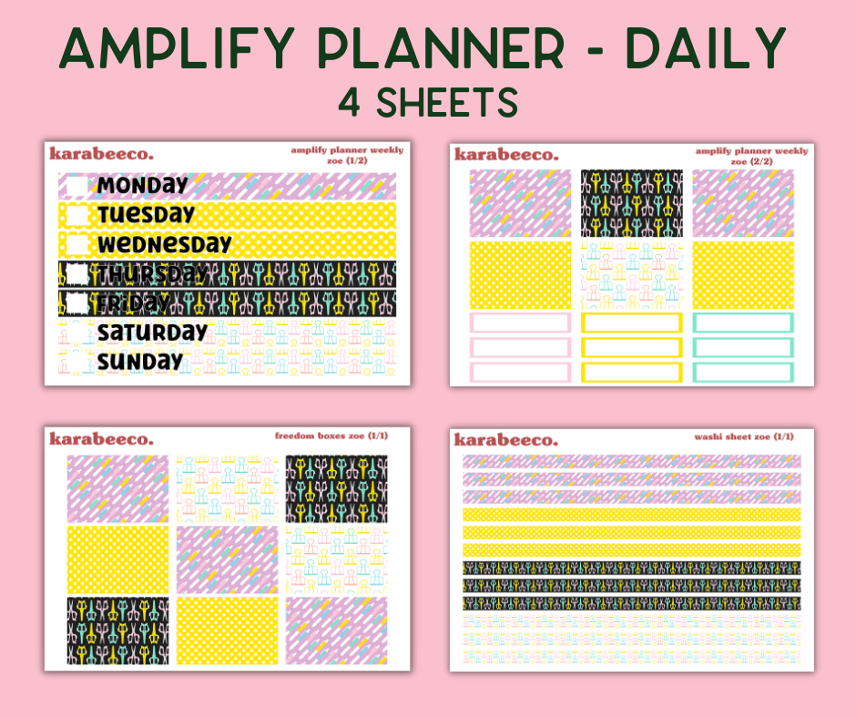 Amplify Planner Stickers | Weekly Kit | Zoe