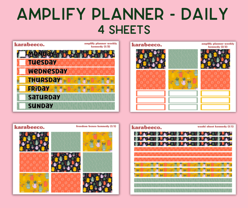 Amplify Planner Stickers | Weekly Kit | Kennedy