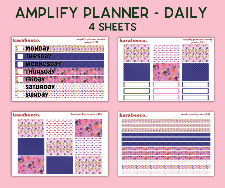 Amplify Planner Stickers | Weekly Kit | Grace