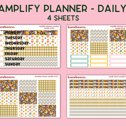 Amplify Planner Stickers | Weekly Kit | Amelia