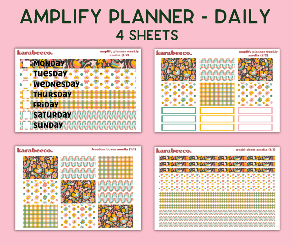 Amplify Planner Stickers | Weekly Kit | Amelia