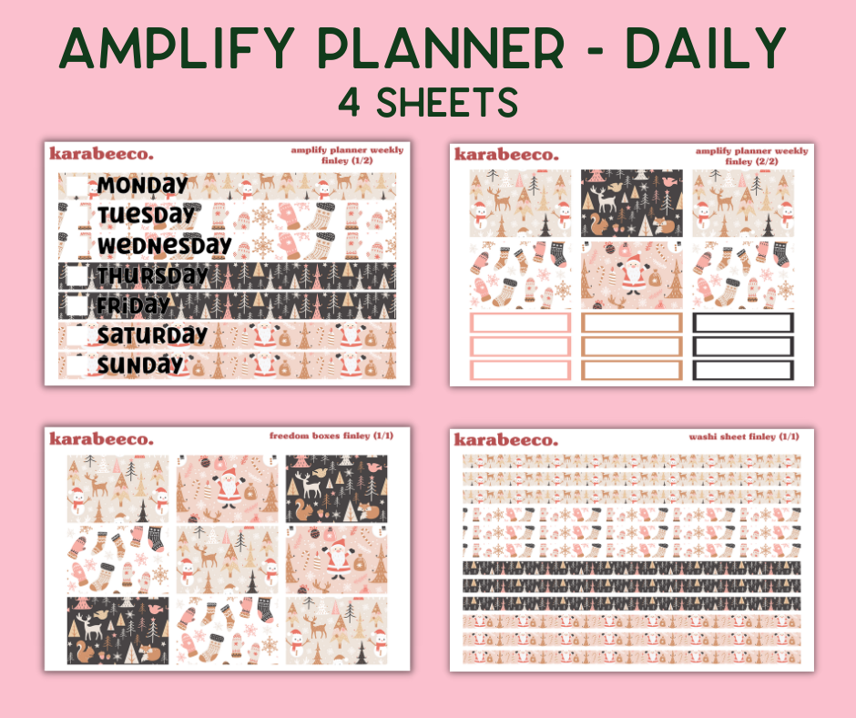 Amplify Planner Stickers | Weekly Kit | Finley