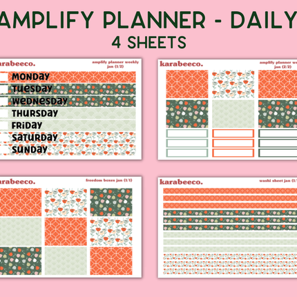 Amplify Planner Stickers | Weekly Kit | Jan