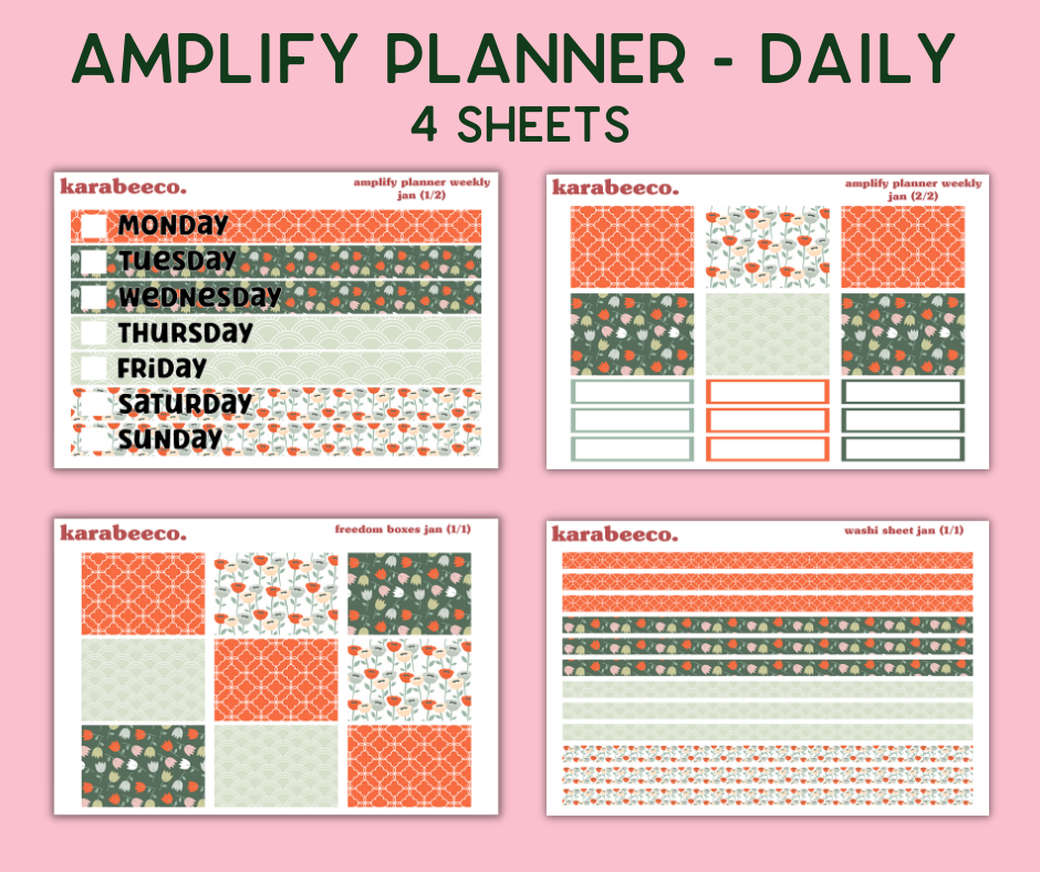 Amplify Planner Stickers | Weekly Kit | Jan