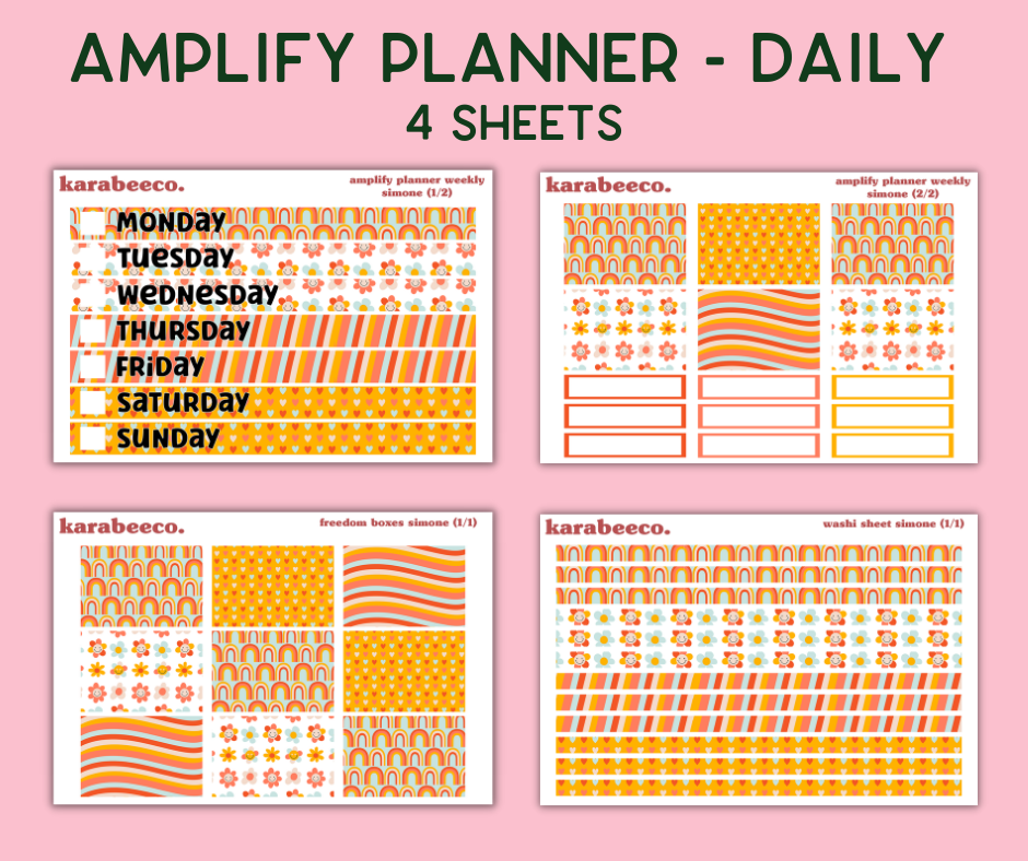 Amplify Planner Stickers | Weekly Kit | Simone