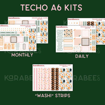 Jade Hobonichi Sticker Kit | Cousin A5, Techo A6, Weeks
