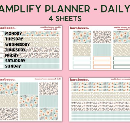 Amplify Planner Stickers | Weekly Kit | Savannah
