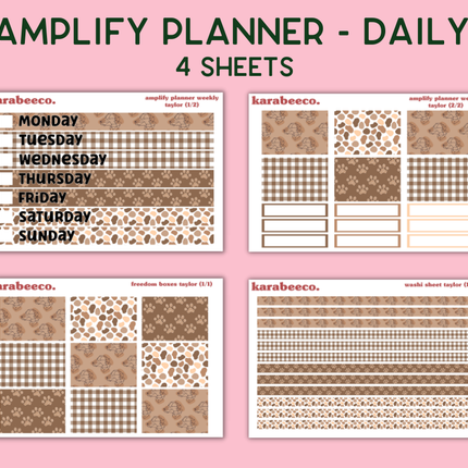 Amplify Planner Stickers | Weekly Kit | Taylor