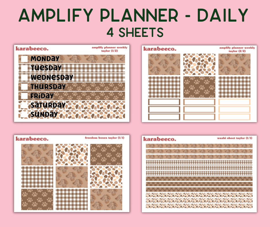 Amplify Planner Stickers | Weekly Kit | Taylor