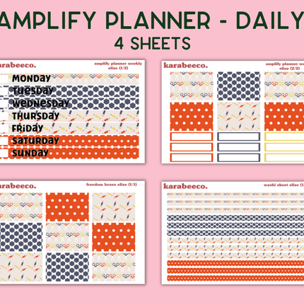 Amplify Planner Stickers | Weekly Kit | Elise