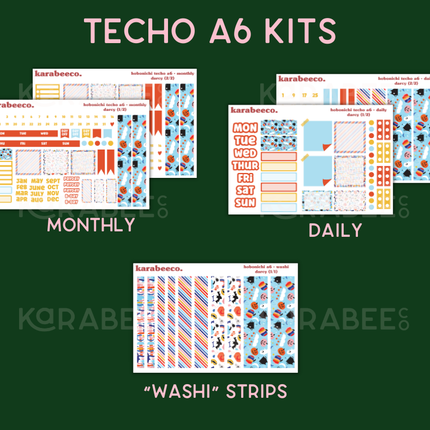 Darcy Hobonichi Sticker Kit | Cousin A5, Techo A6, Weeks