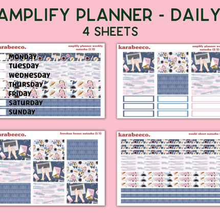Amplify Planner Stickers | Weekly Kit | Natasha