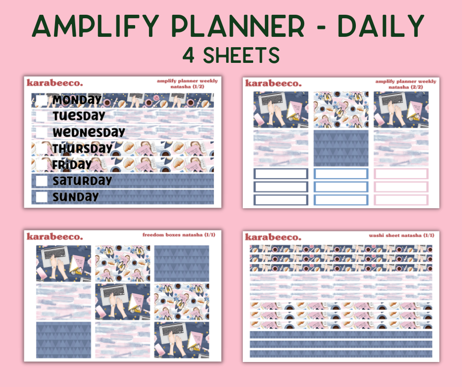 Amplify Planner Stickers | Weekly Kit | Natasha