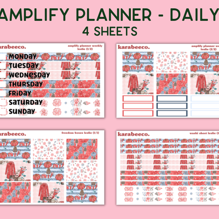 Amplify Planner Stickers | Weekly Kit | Leslie