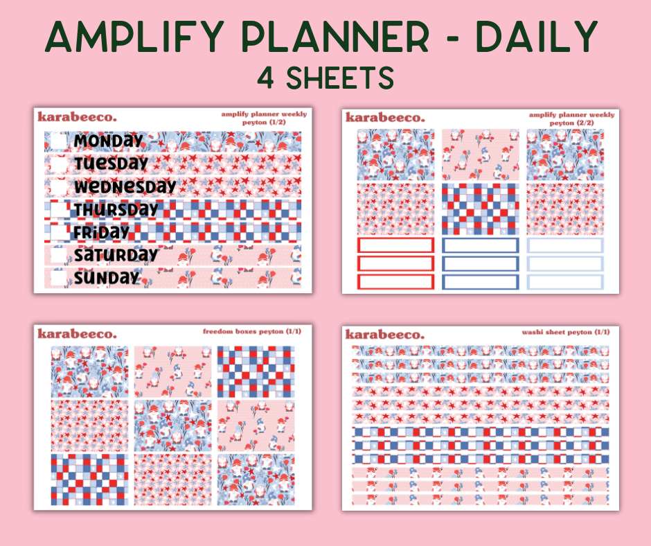 Amplify Planner Stickers | Weekly Kit | Peyton