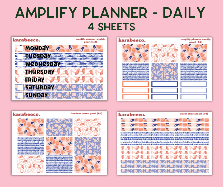 Amplify Planner Stickers | Weekly Kit | Pearl