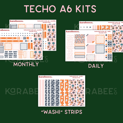 Rhonda Hobonichi Sticker Kit | Cousin A5, Techo A6, Weeks