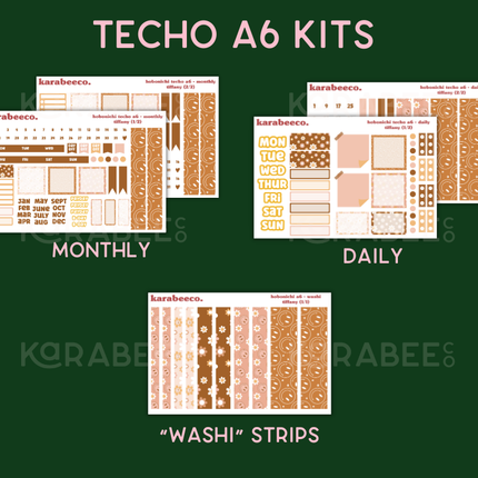 Tiffany Hobonichi Sticker Kit | Cousin A5, Techo A6, Weeks