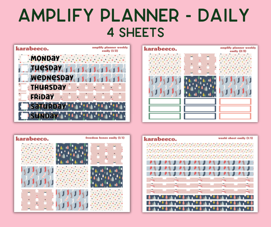 Amplify Planner Stickers | Weekly Kit | Emily