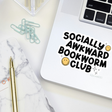 STICKER | Socially Awkward Bookworm Club | BOOKS00034