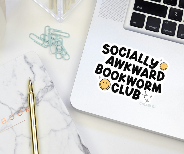 STICKER | Socially Awkward Bookworm Club | BOOKS00034