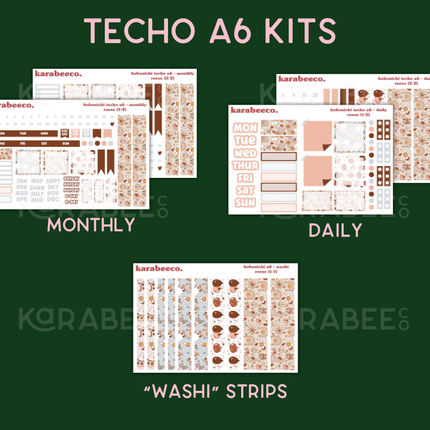 Reese Hobonichi Sticker Kit | Cousin A5, Techo A6, Weeks