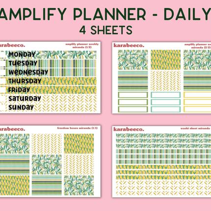 Amplify Planner Stickers | Weekly Kit | Miranda