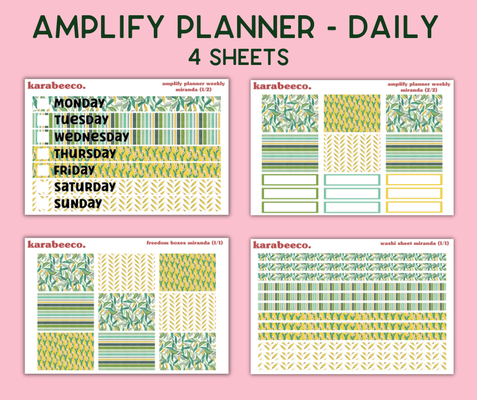 Amplify Planner Stickers | Weekly Kit | Miranda