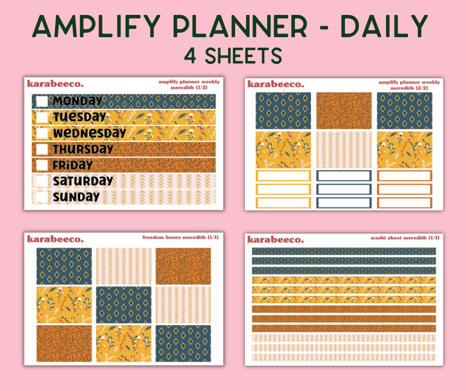 Amplify Planner Stickers | Weekly Kit | Meredith