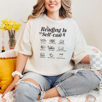 Comfort Colors Tee | Reading is Self Care [B004]