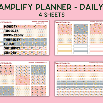 Amplify Planner Stickers | Weekly Kit | Jordan