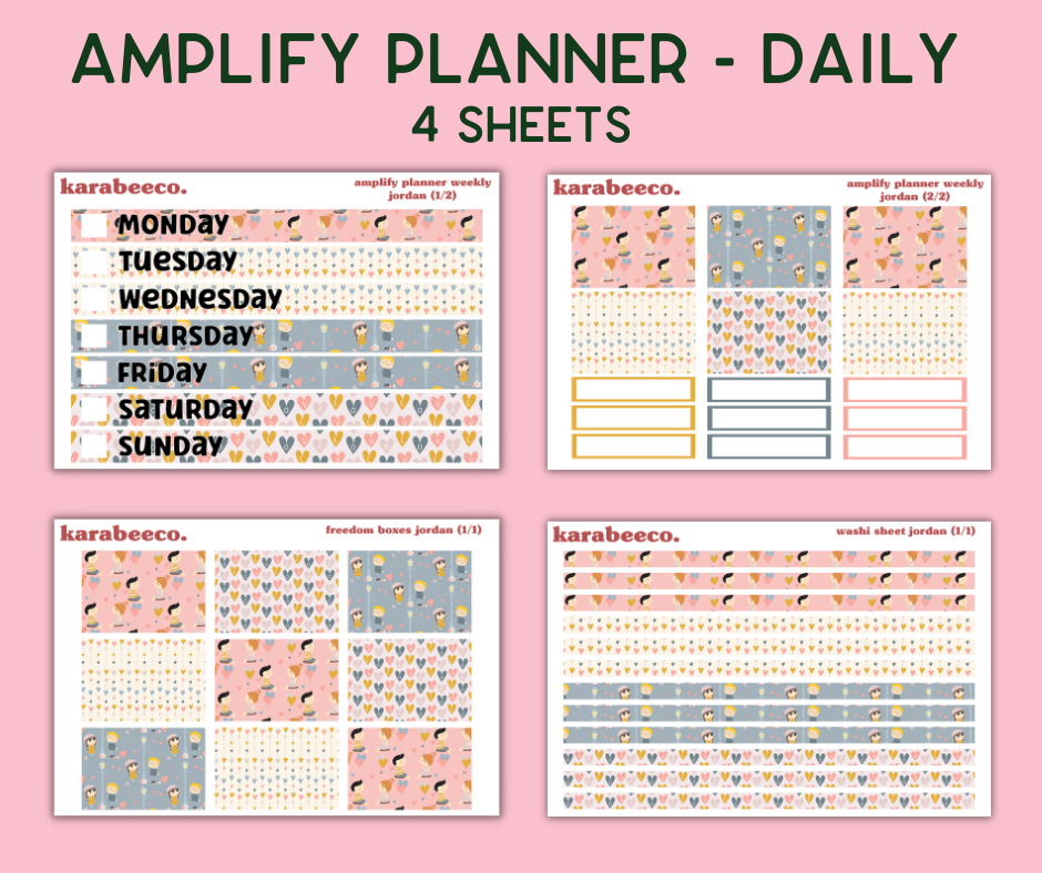 Amplify Planner Stickers | Weekly Kit | Jordan