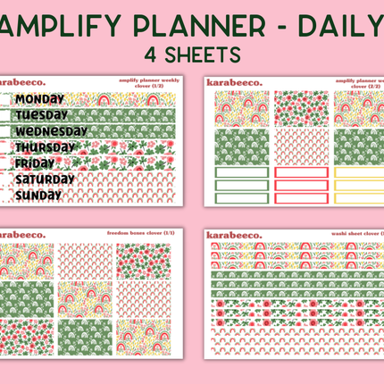Amplify Planner Stickers | Weekly Kit | Clover