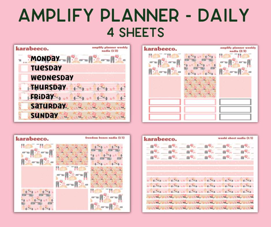 Amplify Planner Stickers | Weekly Kit | Nadia