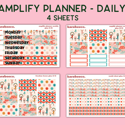 Amplify Planner Stickers | Weekly Kit | Gina